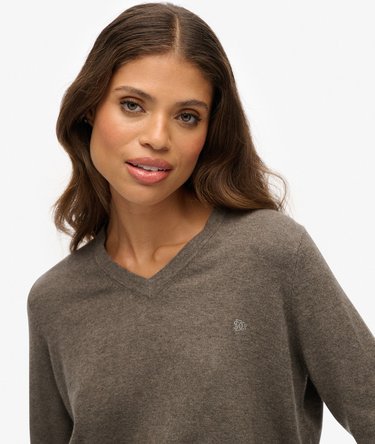 Classic V-Neck Jumper Image 4