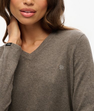 Classic V-Neck Jumper Image 2
