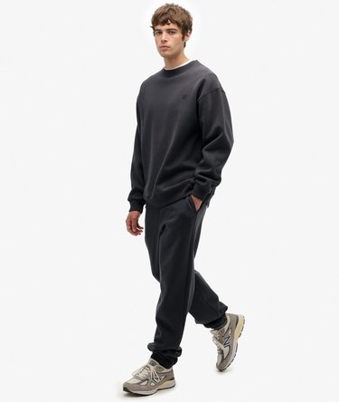 Blank joggingbyxor med stor passform Image 5