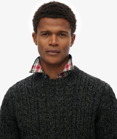 Jacob Cable Knit Jumper Image 4