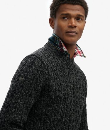 Jacob Cable Knit Jumper Image 2