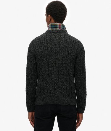 Jacob Cable Knit Jumper Image 5