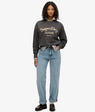 Brand Mark Loose Crew Sweatshirt Image 3