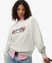 Night Garden Oversized Crew Sweatshirt