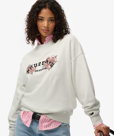 Night Garden Oversized Crew Sweatshirt Image 2