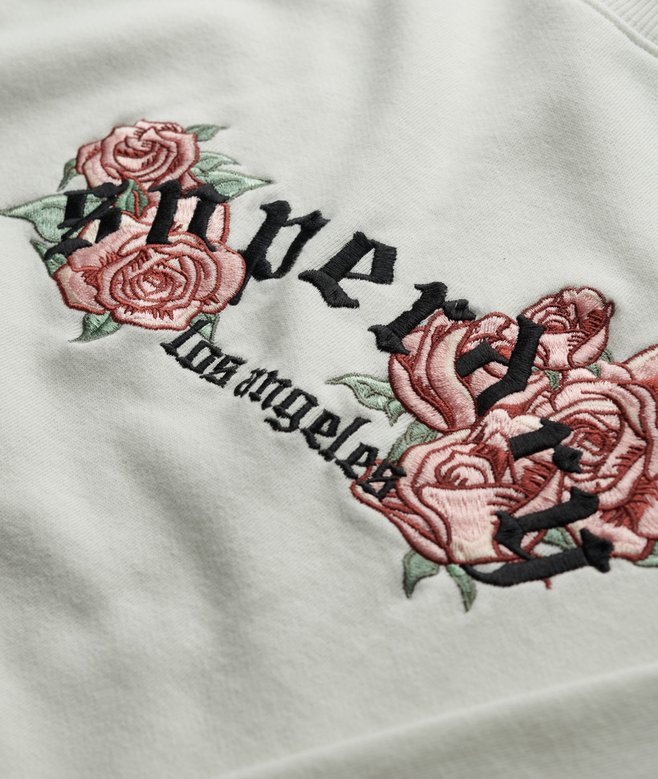 Night Garden Oversized Crew Sweatshirt