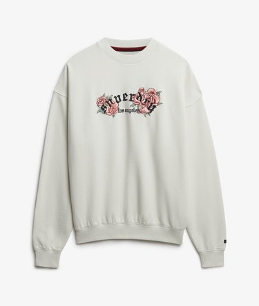 Night Garden Oversized Crew Sweatshirt Image 7