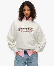 Night Garden Oversized Crew Sweatshirt