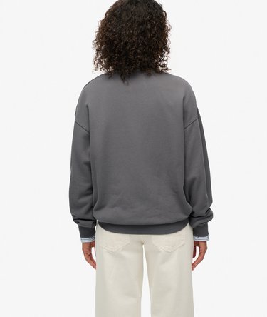 Night Garden Oversized Crew Sweatshirt Image 5