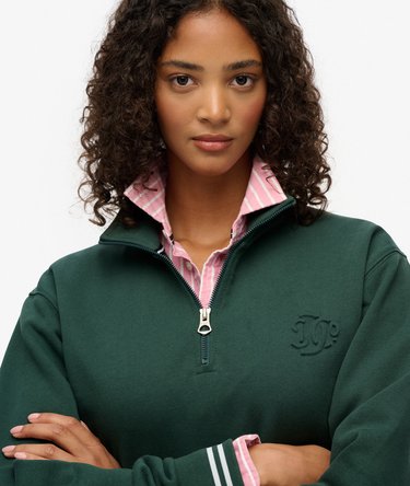 Country Club Embossed Half-Zip Jumper Image 4