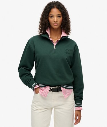 Country Club Embossed Half-Zip Jumper Image 1