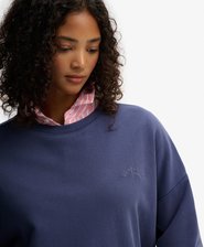 Sweat teint en pièce à col rond et logo Essential