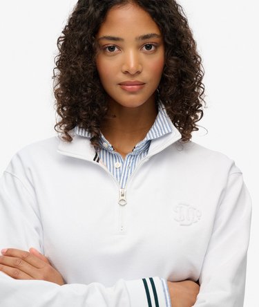 Country Club Embossed Half-Zip Jumper Image 4