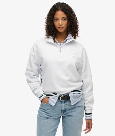 Country Club Embossed Half-Zip Jumper Image 1