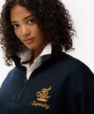 Country Club Crest Half Zip Sweatshirt