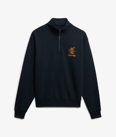 Country Club Crest Half Zip Sweatshirt Image 7