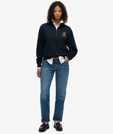 Country Club Crest Half Zip Sweatshirt Image 3