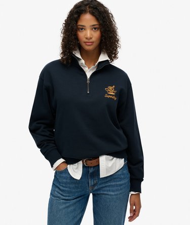 Country Club Crest Half Zip Sweatshirt Image 1