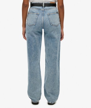 Organic Cotton High Rise Wide Leg Jeans Image 5
