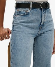 Organic Cotton High Rise Wide Leg Jeans