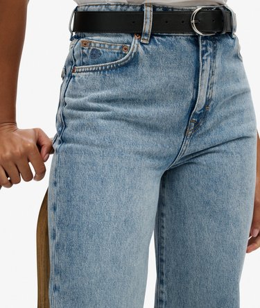 Organic Cotton High Rise Wide Leg Jeans Image 2