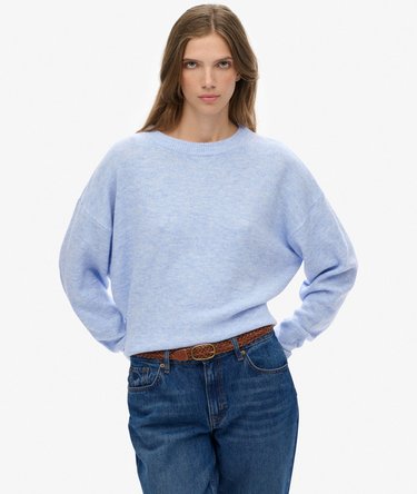 Slouchy Crew Neck Jumper Image 1