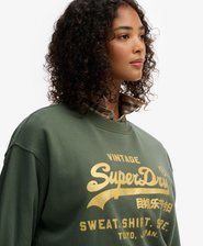 Sweatshirt Ample Logo Vintage Orné