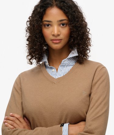 Classic V-Neck Jumper Image 4