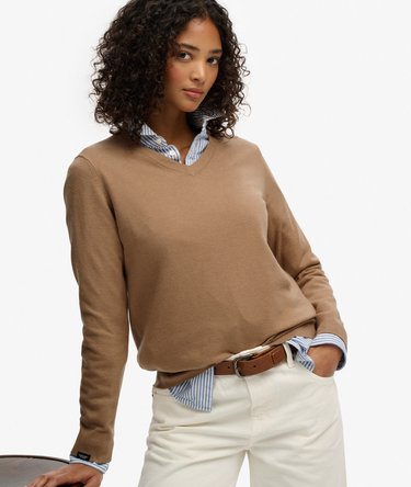 Classic V-Neck Jumper Image 2