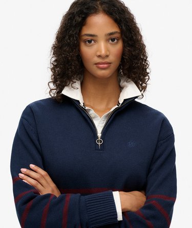 Knitted Half Zip Jumper Image 4