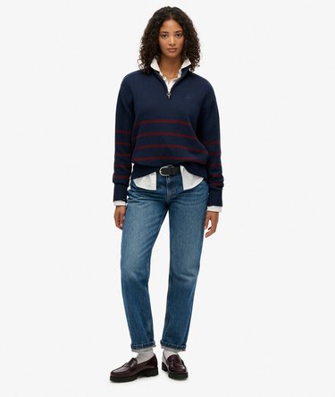 Knitted Half Zip Jumper Image 3