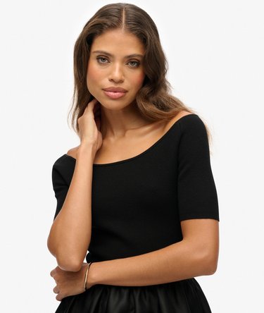 Midi-Kleid mit Materialmix Image 4