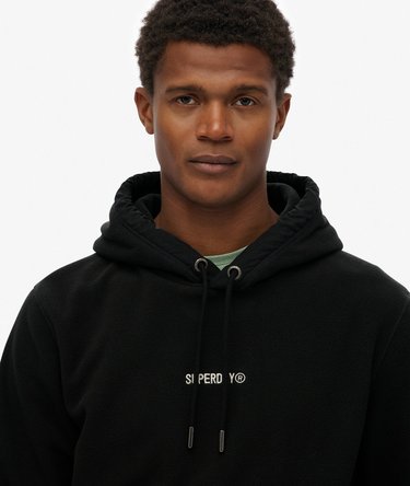 Fleece hoodie met micrologo Image 4