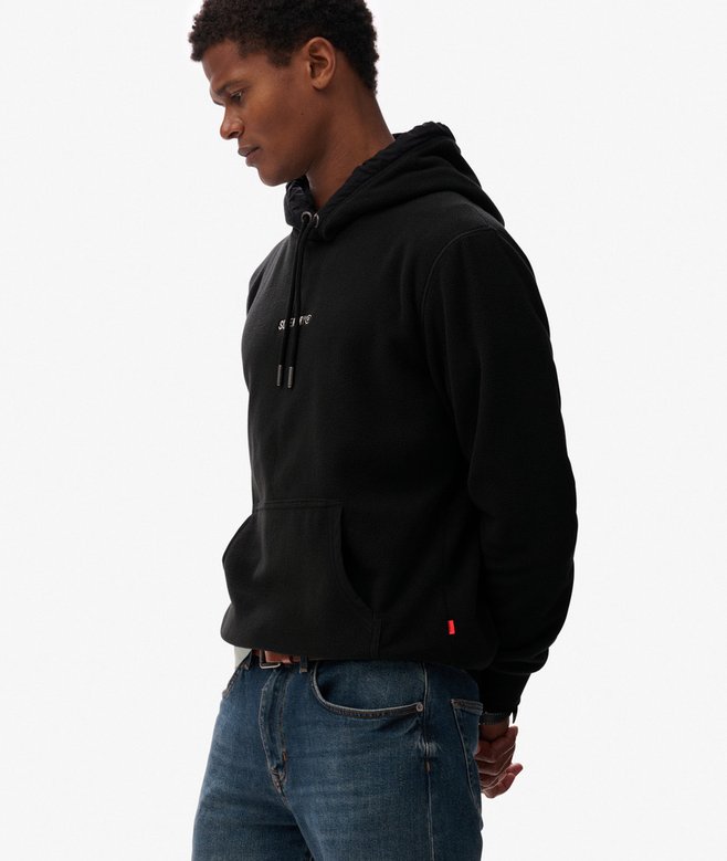 Micro Logo Fleece Hoodie