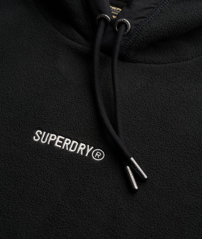 Micro Logo Fleece Hoodie