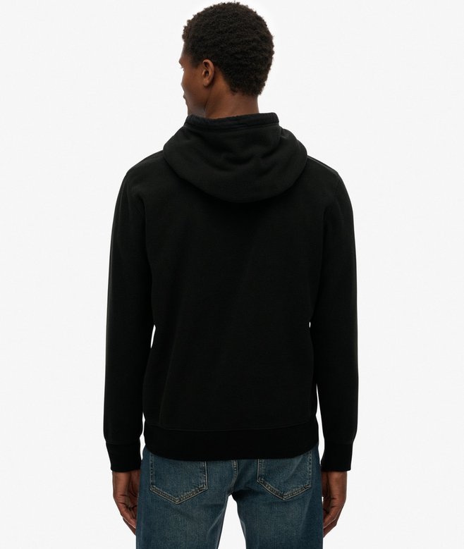 Micro Logo Fleece Hoodie