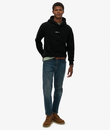 Fleece hoodie met micrologo Image 3