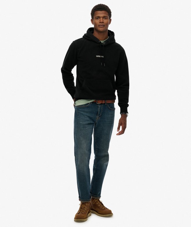 Micro Logo Fleece Hoodie