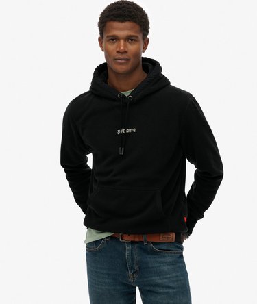 Fleece hoodie met micrologo Image 1