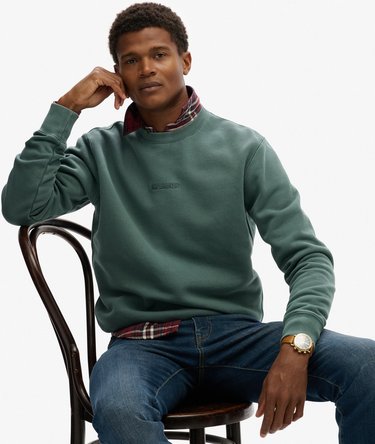 Micro Logo Crew Sweatshirt Image 2