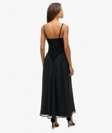 Samt-Korsett-Midikleid Image 6