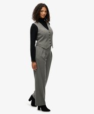 Mid Rise Pinstripe Trousers