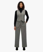 Mid Rise Pinstripe Trousers