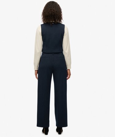 Mid Rise Krijtstreep Broek Image 6