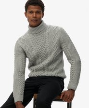 Jacob Cable Roll Neck Jumper