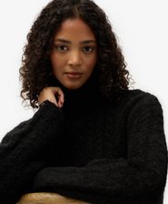 Cable Roll Neck Jumper