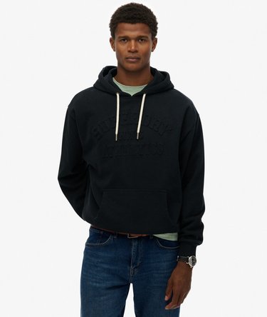 Athletic Embossed Oversized Hoodie Image 1