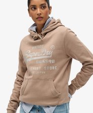 Embellished Vintage Logo Relaxed Hoodie