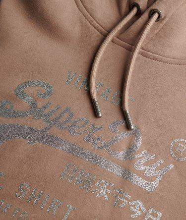 Embellished Vintage Logo Relaxed Hoodie Image 6