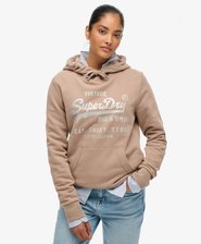 Embellished Vintage Logo Relaxed Hoodie